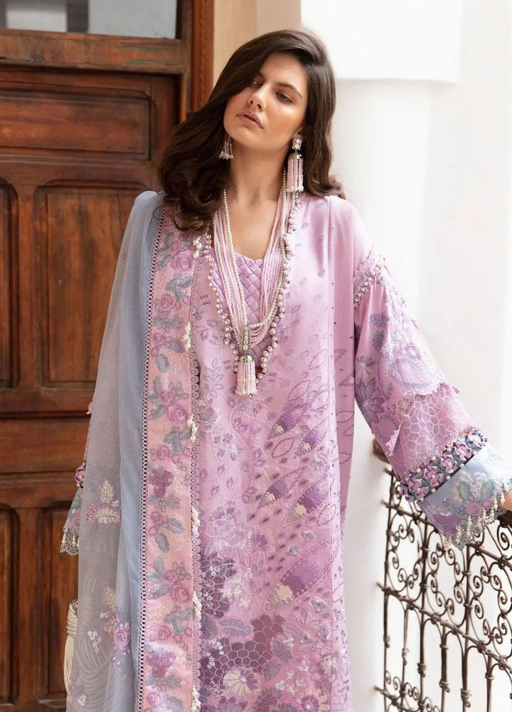 Amaani By Republic Womenswear Embroidered Lawn Suits Unstitched 3 Piece RW23A D-2B Fatine - Luxury Eid Collection