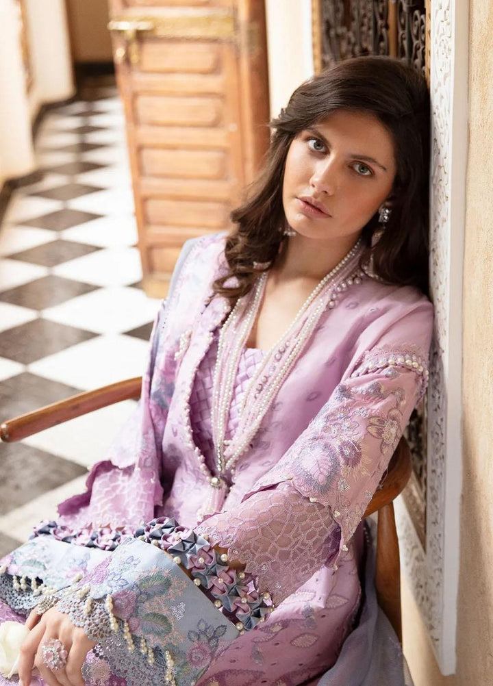 Amaani By Republic Womenswear Embroidered Lawn Suits Unstitched 3 Piece RW23A D-2B Fatine - Luxury Eid Collection