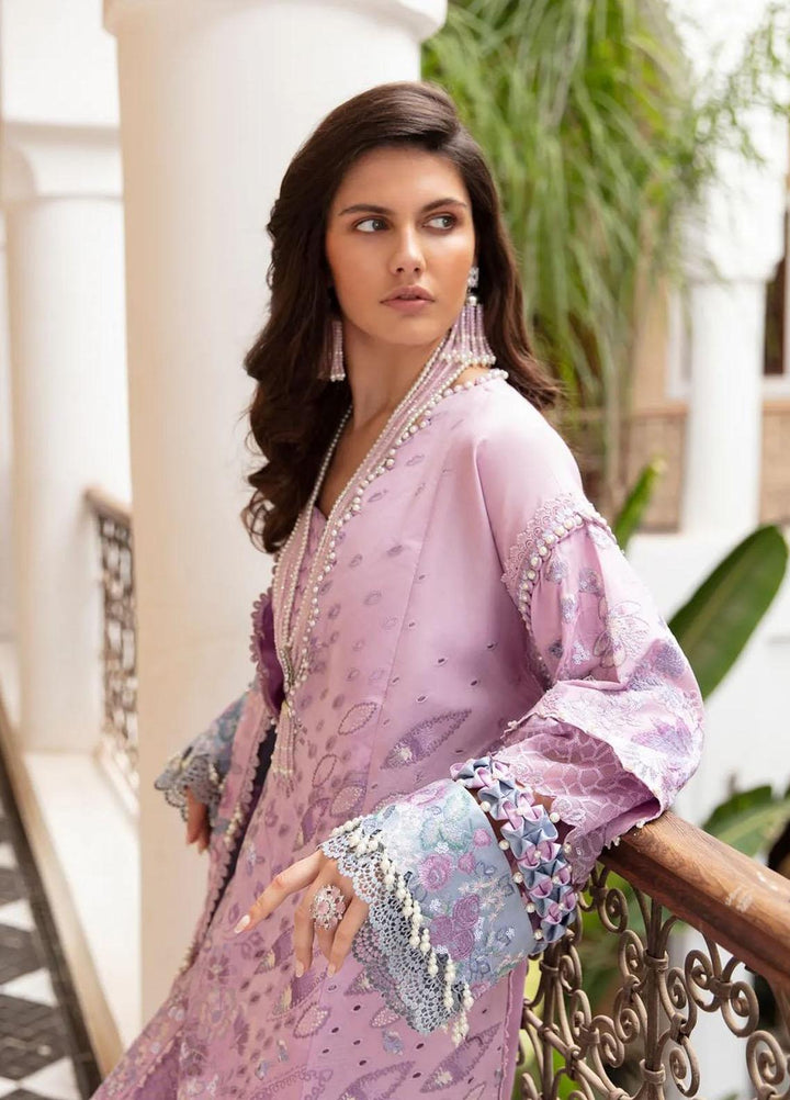 Amaani By Republic Womenswear Embroidered Lawn Suits Unstitched 3 Piece RW23A D-2B Fatine - Luxury Eid Collection