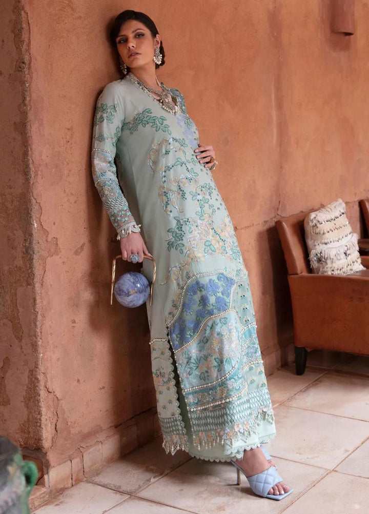 Amaani By Republic Womenswear Embroidered Lawn Suits Unstitched 3 Piece RW23A D-3B Nora - Luxury Eid Collection