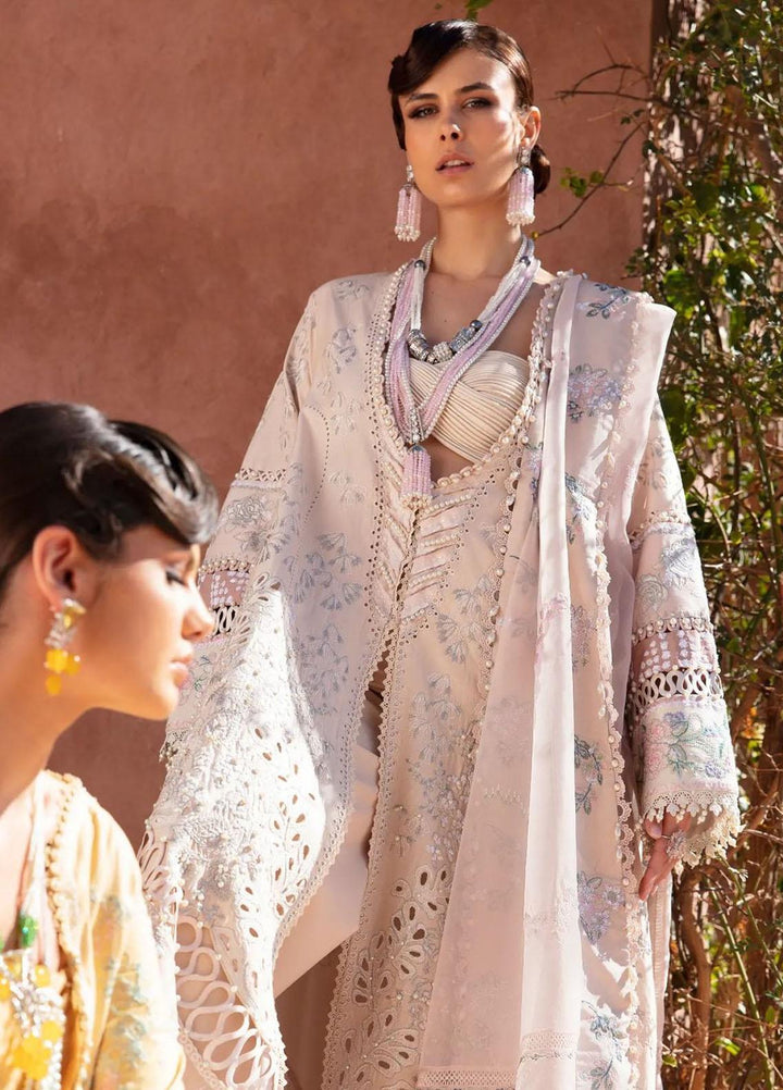 Amaani By Republic Womenswear Embroidered Lawn Suits Unstitched 3 Piece RW23A D-5B Oran - Luxury Eid Collection