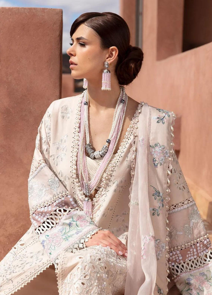 Amaani By Republic Womenswear Embroidered Lawn Suits Unstitched 3 Piece RW23A D-5B Oran - Luxury Eid Collection