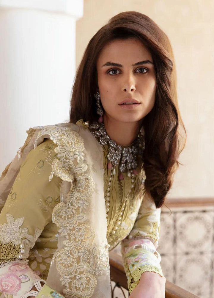 Amaani By Republic Womenswear Embroidered Lawn Suits Unstitched 3 Piece RW23A D-7A Linaria - Luxury Eid Collection