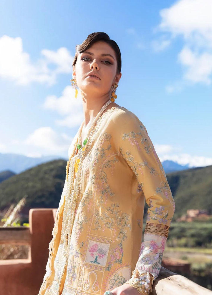 Minor Defect - Amaani By Republic Womenswear Embroidered Lawn Suits Unstitched 3 Piece RW23A D-8A Aleah - Luxury Eid Collection