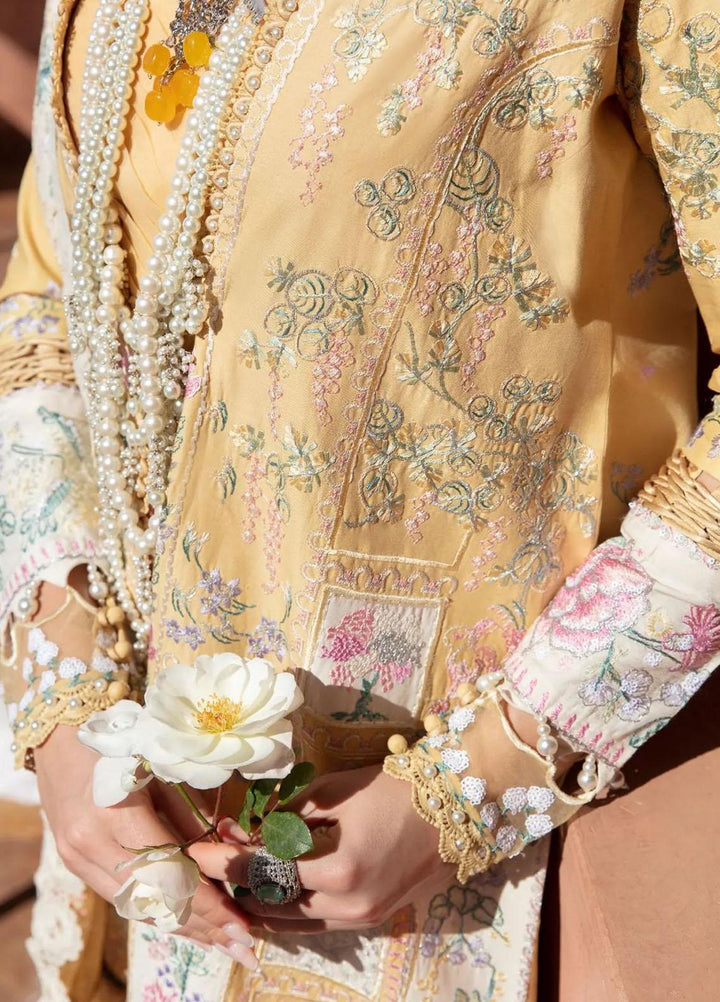 Minor Defect - Amaani By Republic Womenswear Embroidered Lawn Suits Unstitched 3 Piece RW23A D-8A Aleah - Luxury Eid Collection