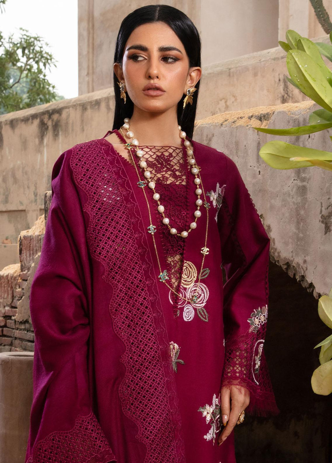 Crimson Pret Embroidered Khaddar 4 Piece Suit CRWP-04