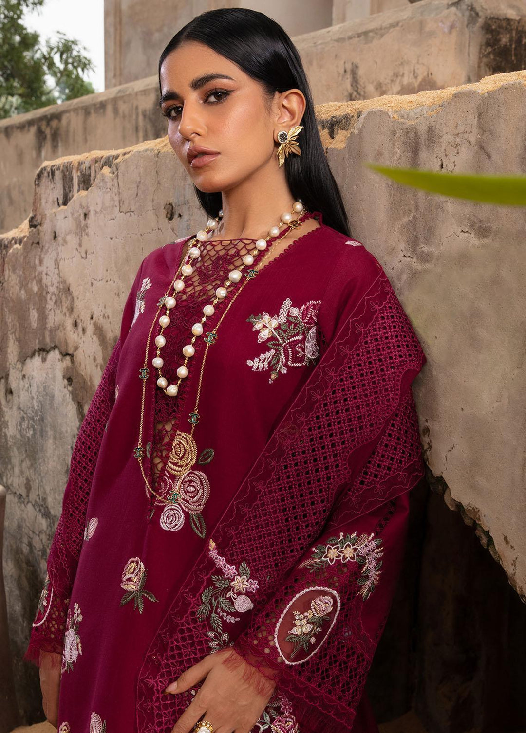 Crimson Pret Embroidered Khaddar 4 Piece Suit CRWP-04