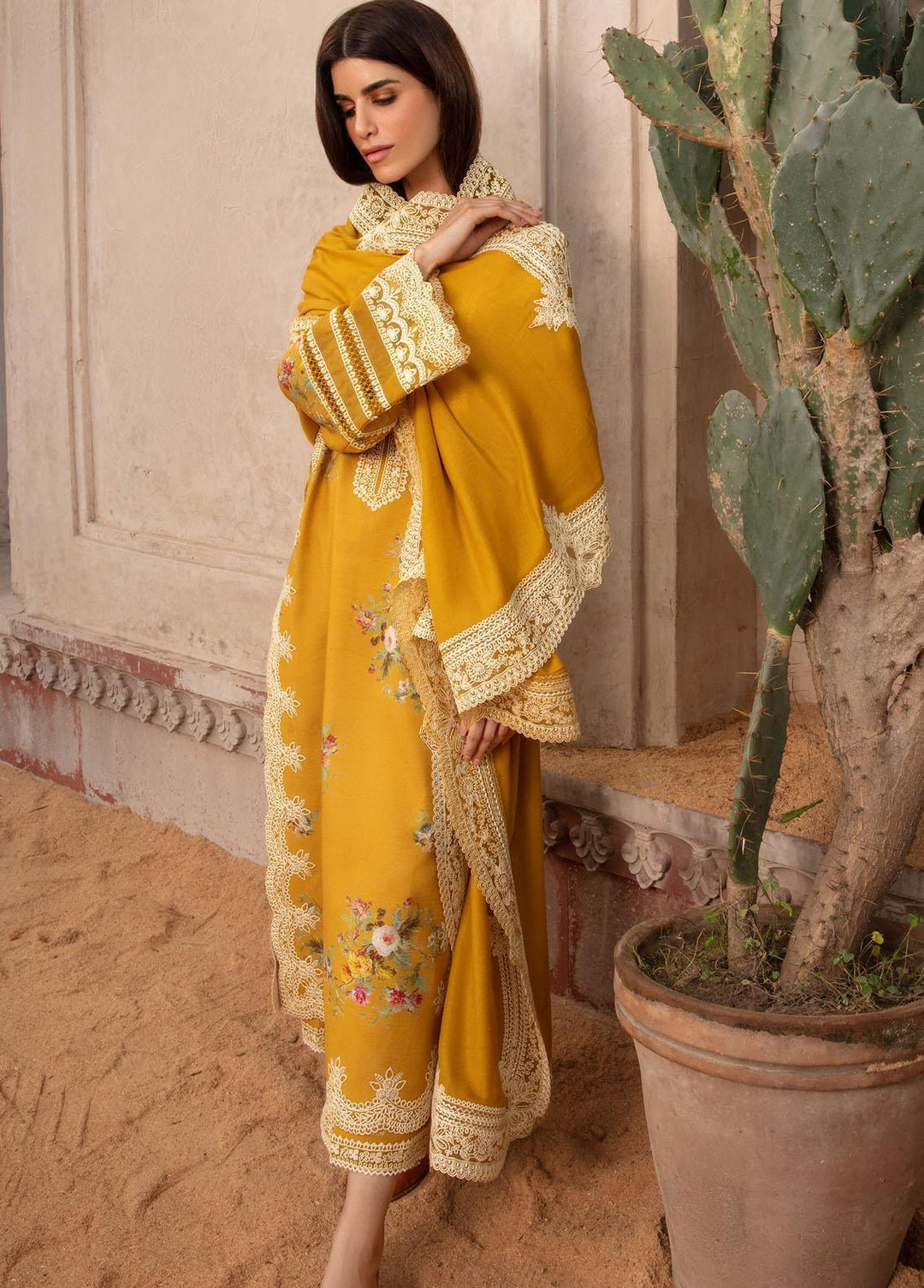 Crimson Pret Embroidered Khaddar 3 Piece Suit CRWP-2A
