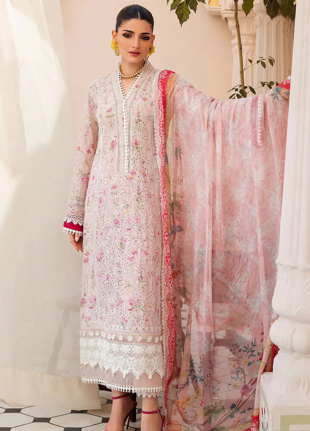Amal by Motifz Embroidered Lawn Suit Unstitched 3 Piece MT24A 4621-Marissa - Summer Collection