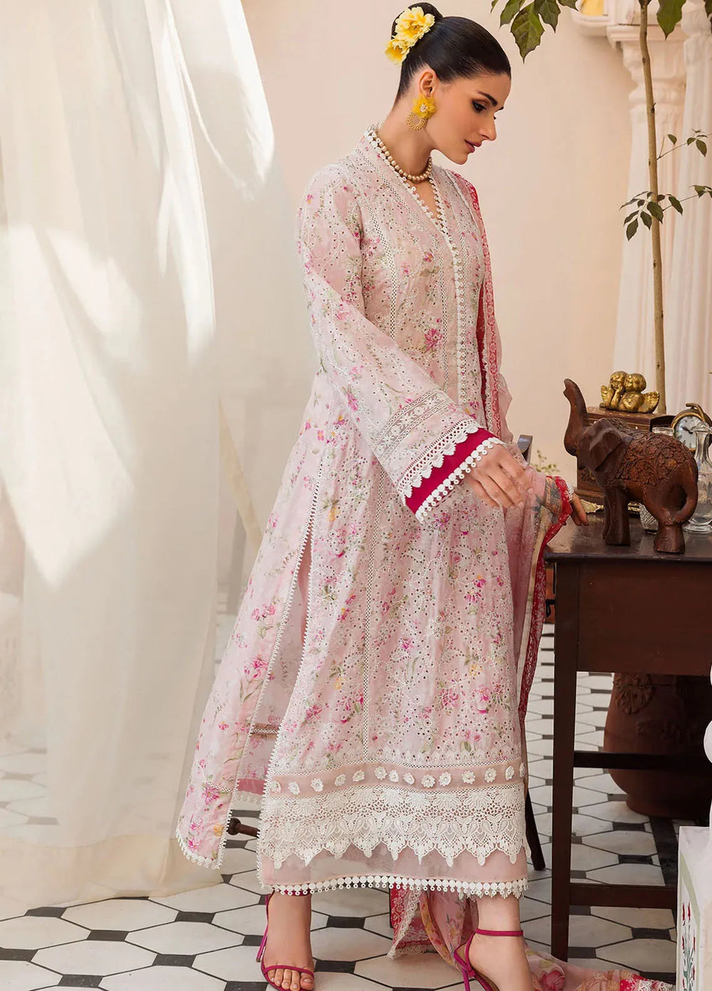 Amal by Motifz Embroidered Lawn Suit Unstitched 3 Piece MT24A 4621-Marissa - Summer Collection