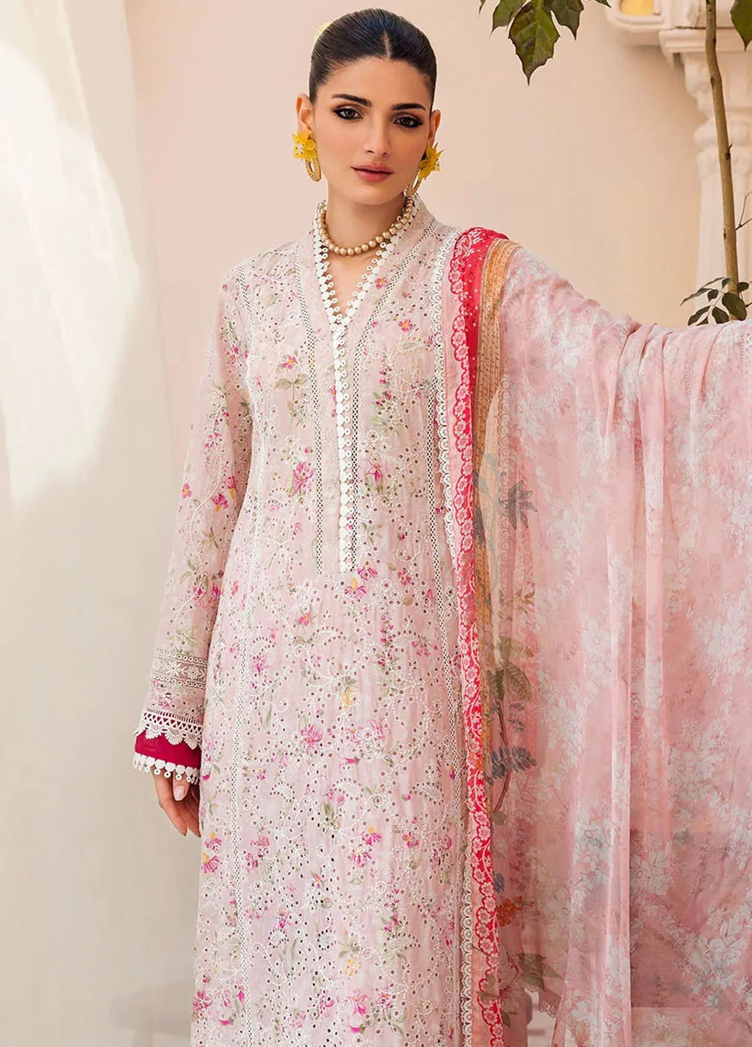 Amal by Motifz Embroidered Lawn Suit Unstitched 3 Piece MT24A 4621-Marissa - Summer Collection