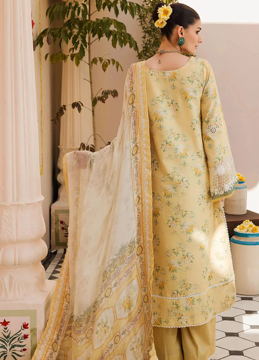Amal by Motifz Embroidered Lawn Suit Unstitched 3 Piece MT24A 4623-Carolina - Summer Collection