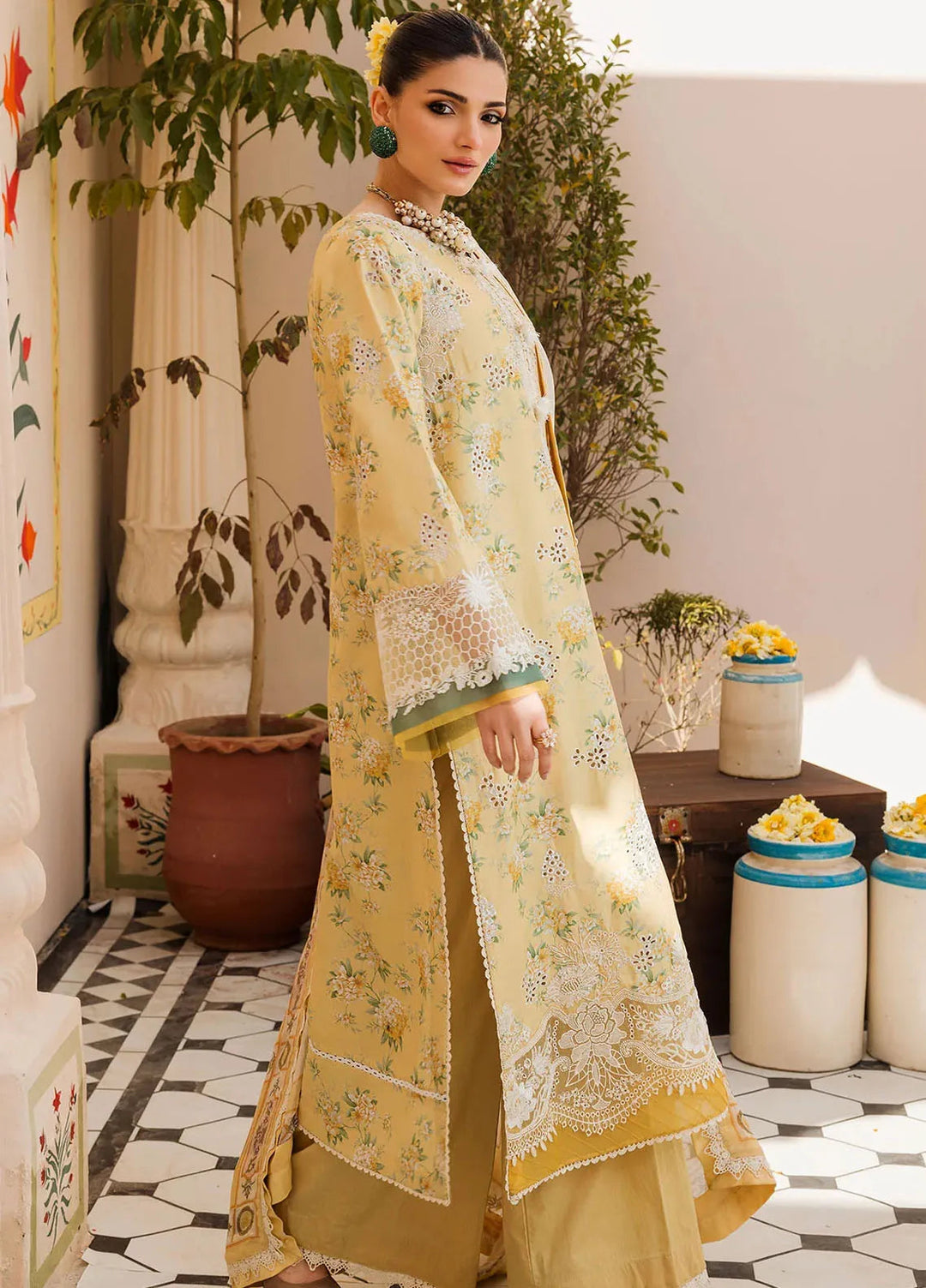 Amal by Motifz Embroidered Lawn Suit Unstitched 3 Piece MT24A 4623-Carolina - Summer Collection