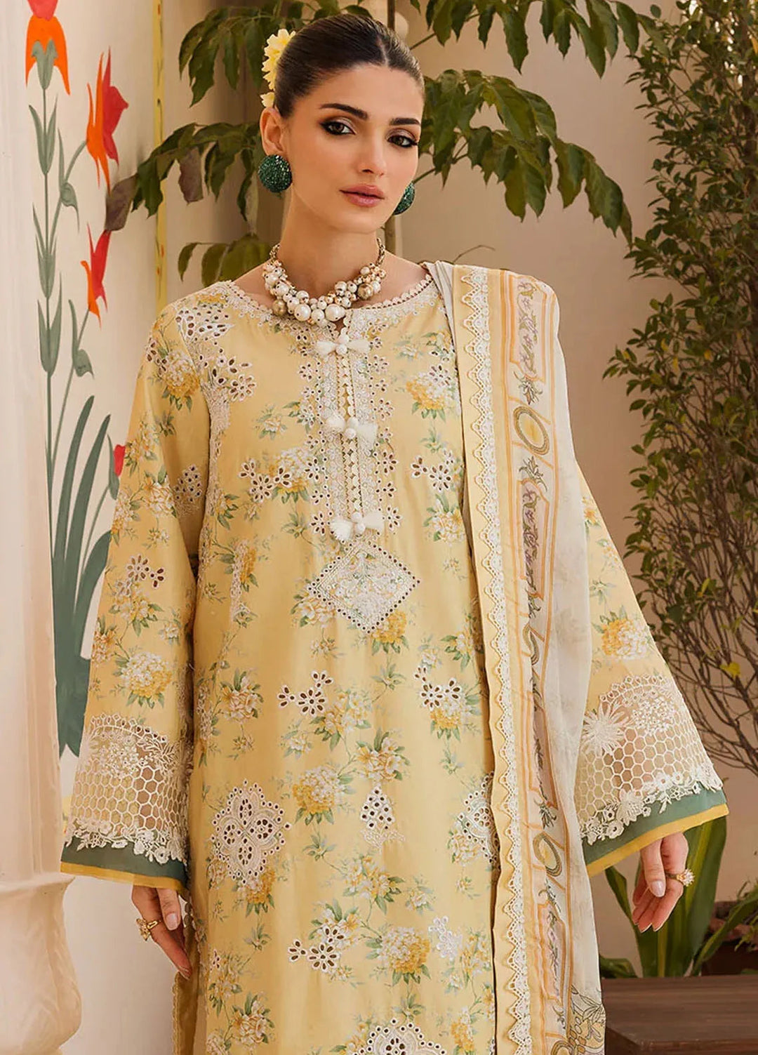 Amal by Motifz Embroidered Lawn Suit Unstitched 3 Piece MT24A 4623-Carolina - Summer Collection