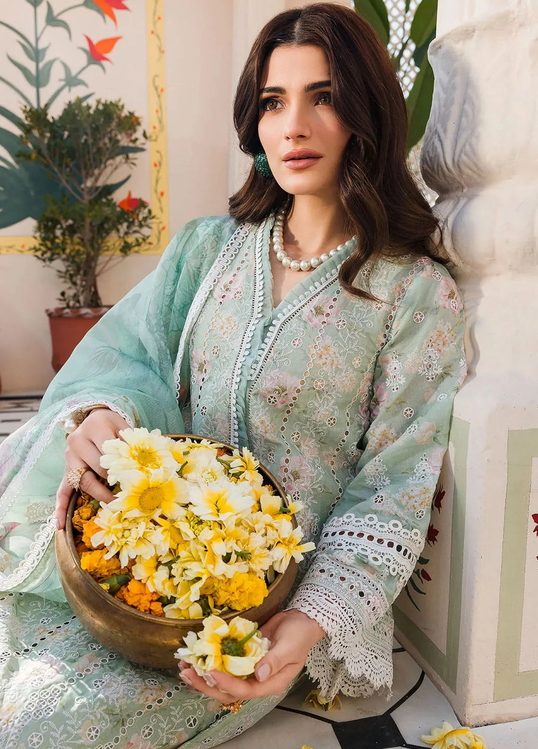 Amal by Motifz Embroidered Lawn Suit Unstitched 3 Piece MT24A 4624-Alaska - Summer Collection