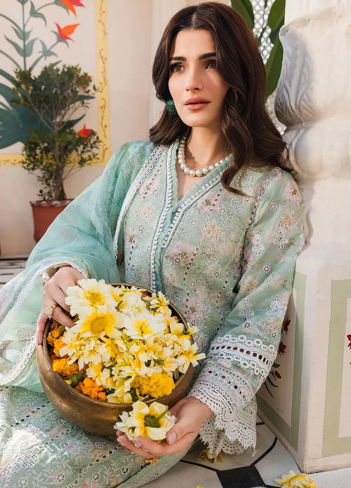 Amal by Motifz Embroidered Lawn Suit Unstitched 3 Piece MT24A 4624-Alaska - Summer Collection