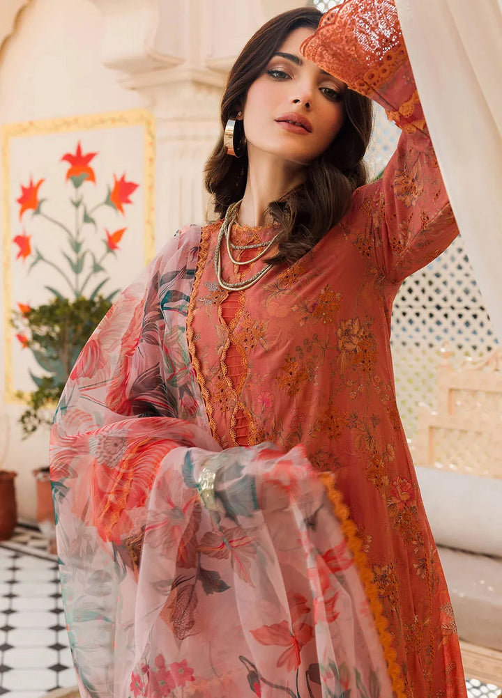 Amal by Motifz Embroidered Lawn Suit Unstitched 3 Piece MT24A 4626-Jahan - Summer Collection