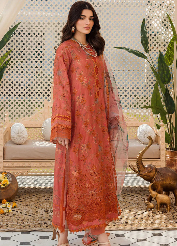 Amal by Motifz Embroidered Lawn Suit Unstitched 3 Piece MT24A 4626-Jahan - Summer Collection