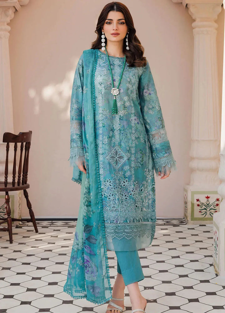 Amal by Motifz Embroidered Lawn Suit Unstitched 3 Piece MT24A 4627-Jasper - Summer Collection