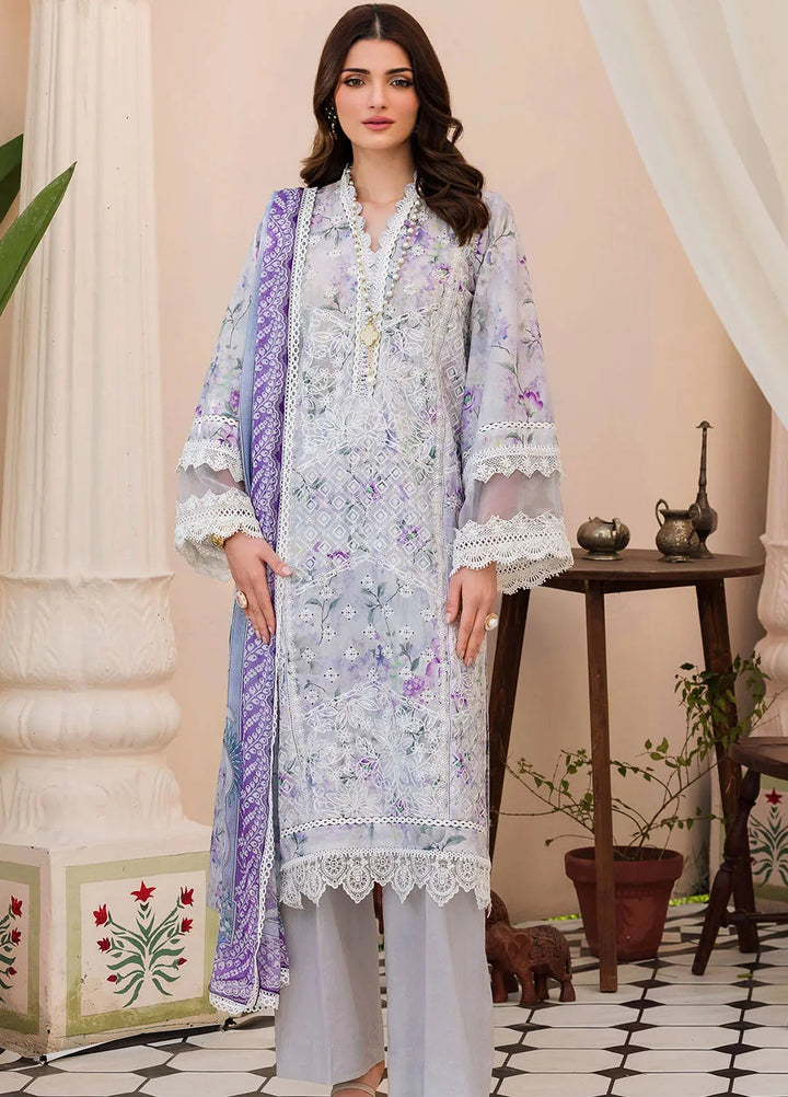 Amal by Motifz Embroidered Lawn Suit Unstitched 3 Piece MT24A 4628-Izmit - Summer Collection