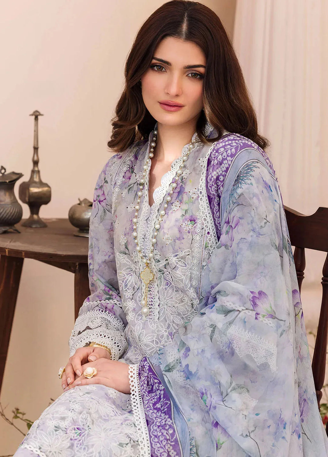 Amal by Motifz Embroidered Lawn Suit Unstitched 3 Piece MT24A 4628-Izmit - Summer Collection