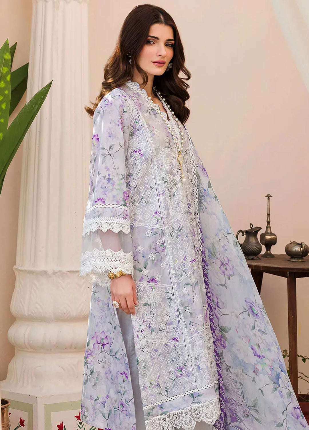 Amal by Motifz Embroidered Lawn Suit Unstitched 3 Piece MT24A 4628-Izmit - Summer Collection