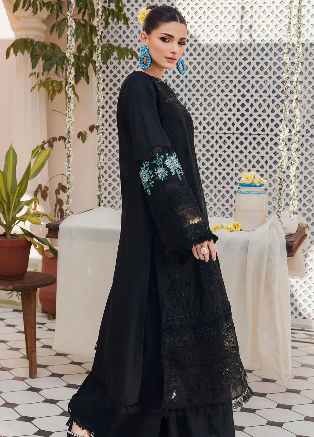 Amal by Motifz Embroidered Lawn Suit Unstitched 3 Piece MT24A 4630-Zile-Sahil - Summer Collection