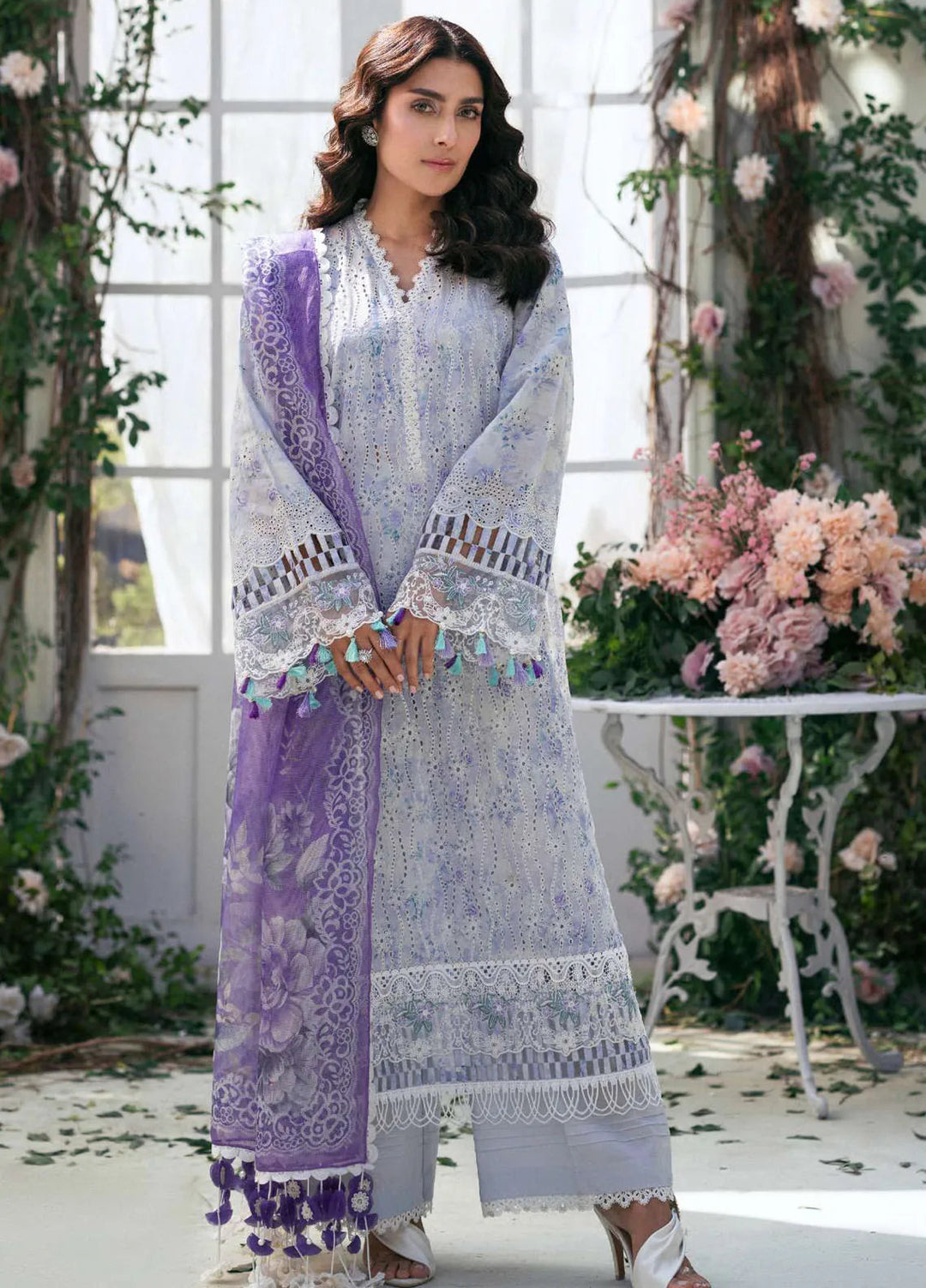Amal by Motifz Embroidered Lawn Suits Unstitched 3 Piece 5424 Tulip - Summer Collection