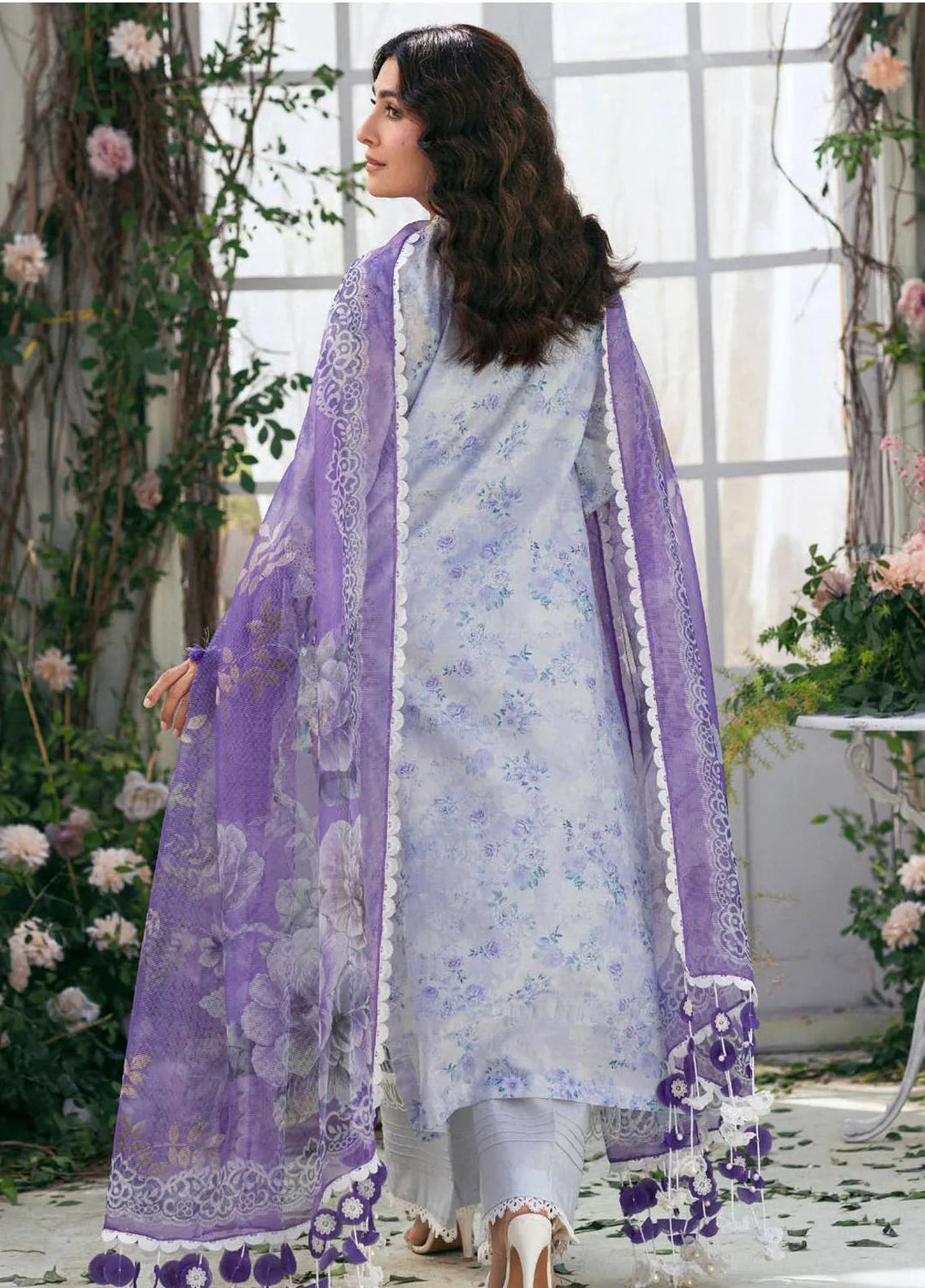 Amal by Motifz Embroidered Lawn Suits Unstitched 3 Piece 5424 Tulip - Summer Collection