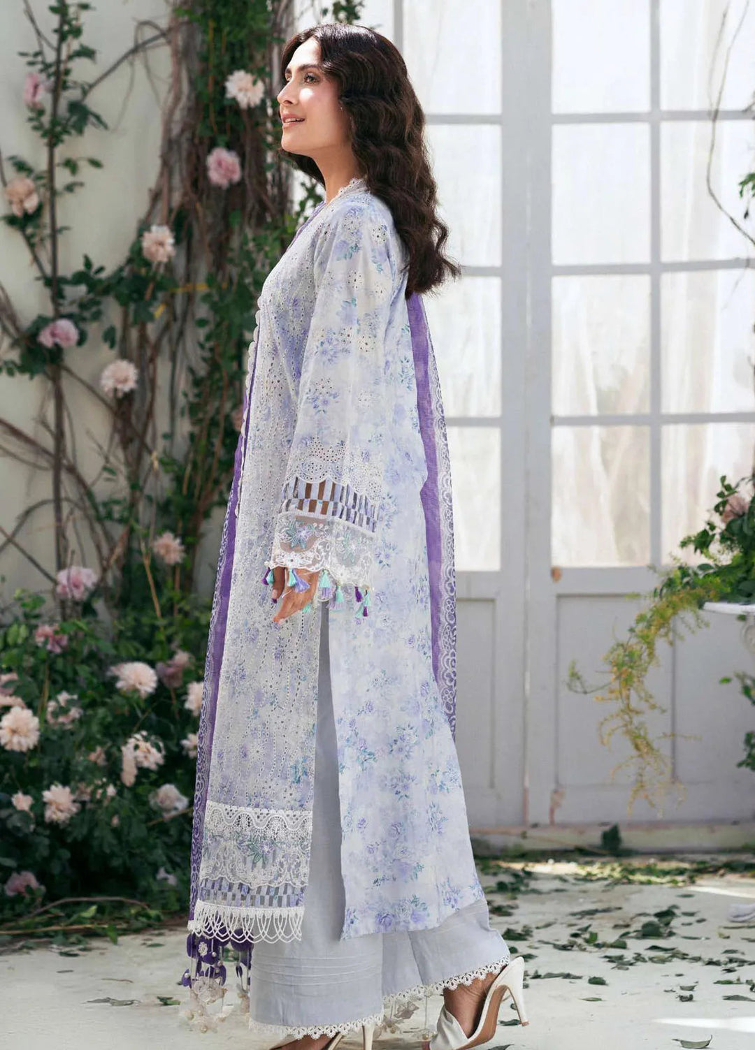 Amal by Motifz Embroidered Lawn Suits Unstitched 3 Piece 5424 Tulip - Summer Collection