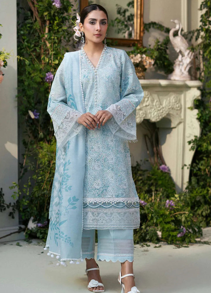 Amal by Motifz Embroidered Lawn Suits Unstitched 3 Piece 5425 Lavender - Summer Collection