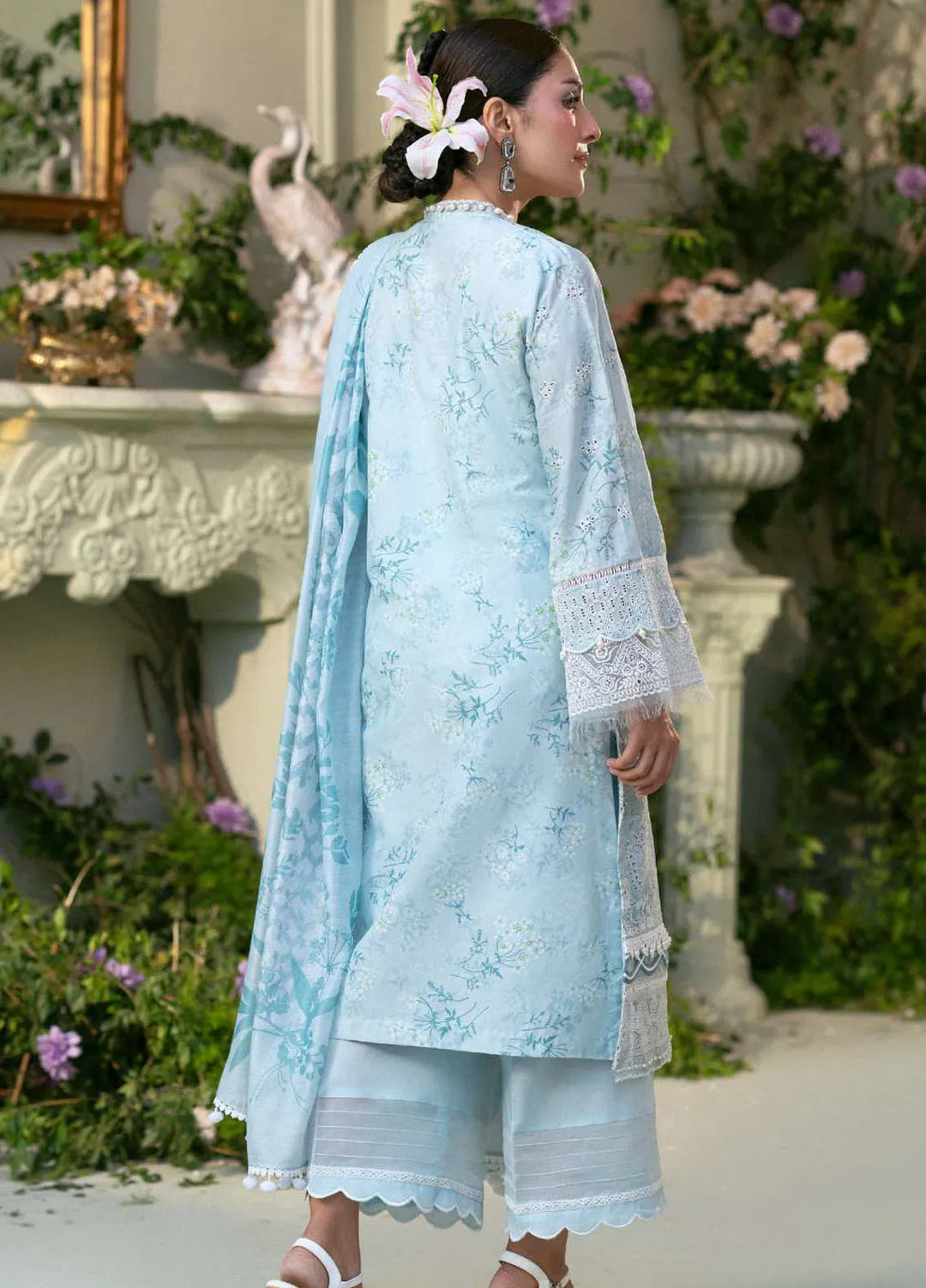 Amal by Motifz Embroidered Lawn Suits Unstitched 3 Piece 5425 Lavender - Summer Collection