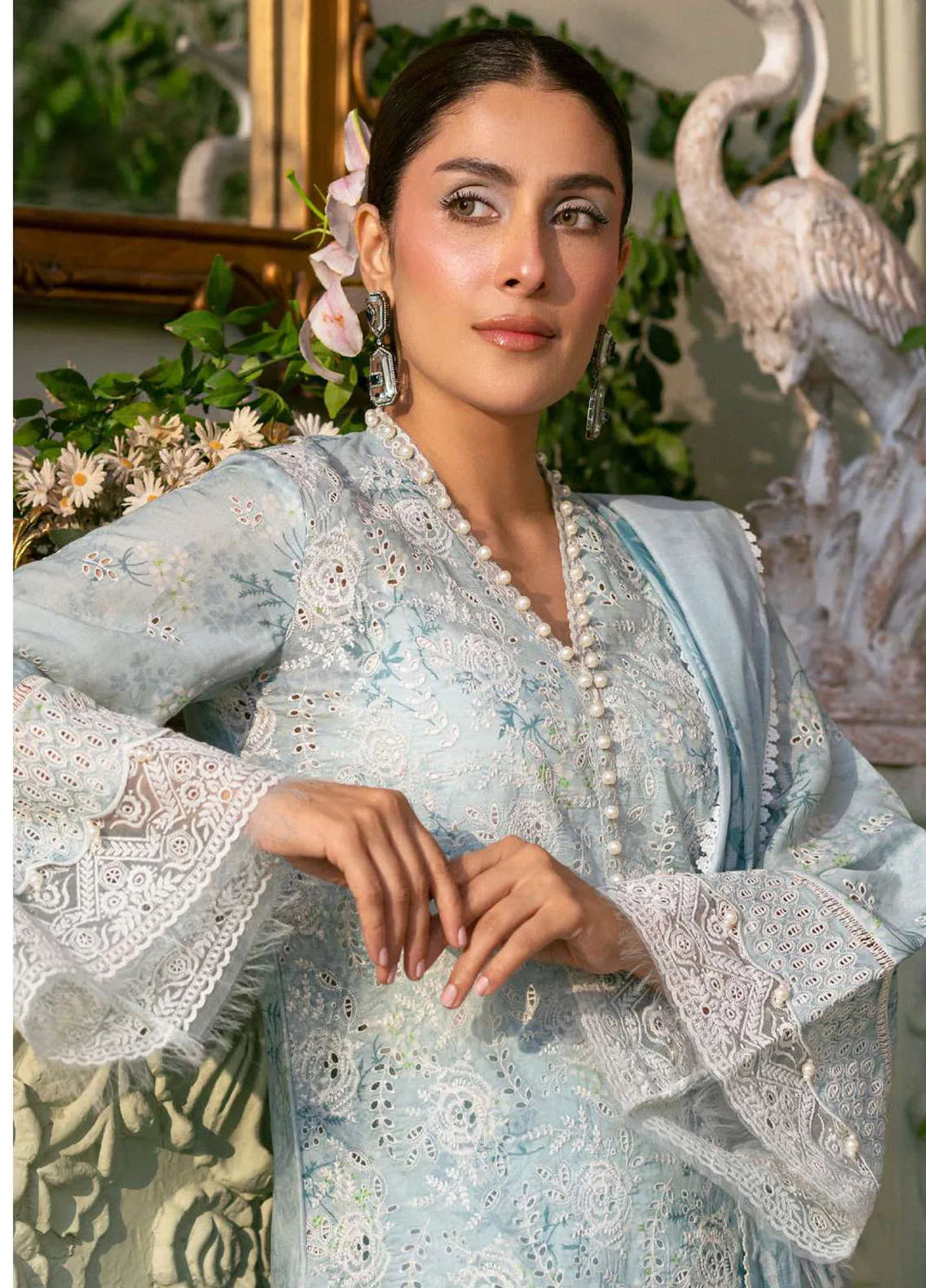 Amal by Motifz Embroidered Lawn Suits Unstitched 3 Piece 5425 Lavender - Summer Collection