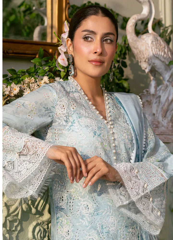 Amal by Motifz Embroidered Lawn Suits Unstitched 3 Piece 5425 Lavender - Summer Collection