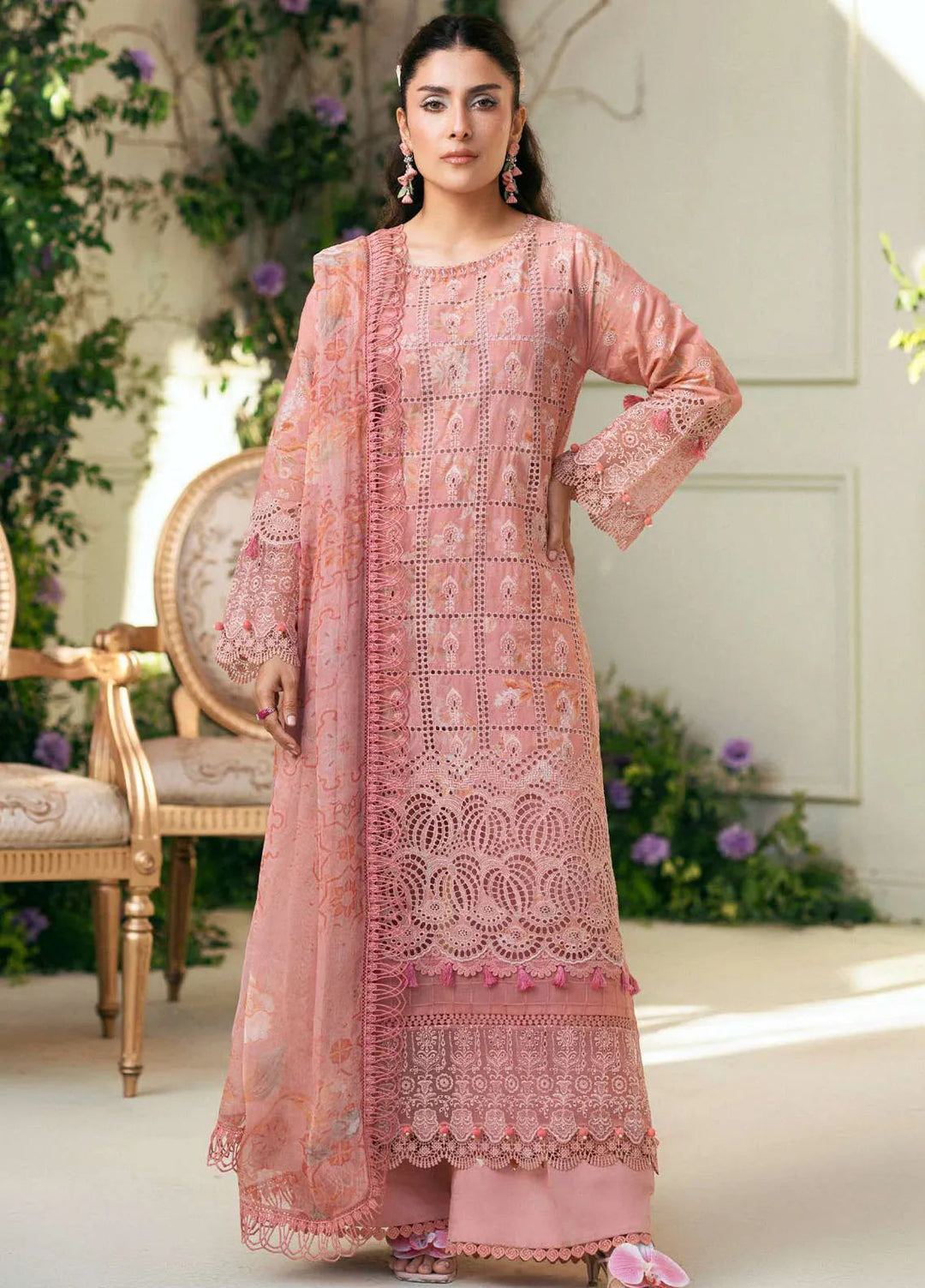 Amal by Motifz Embroidered Lawn Suits Unstitched 3 Piece 5427 Lotus - Summer Collection