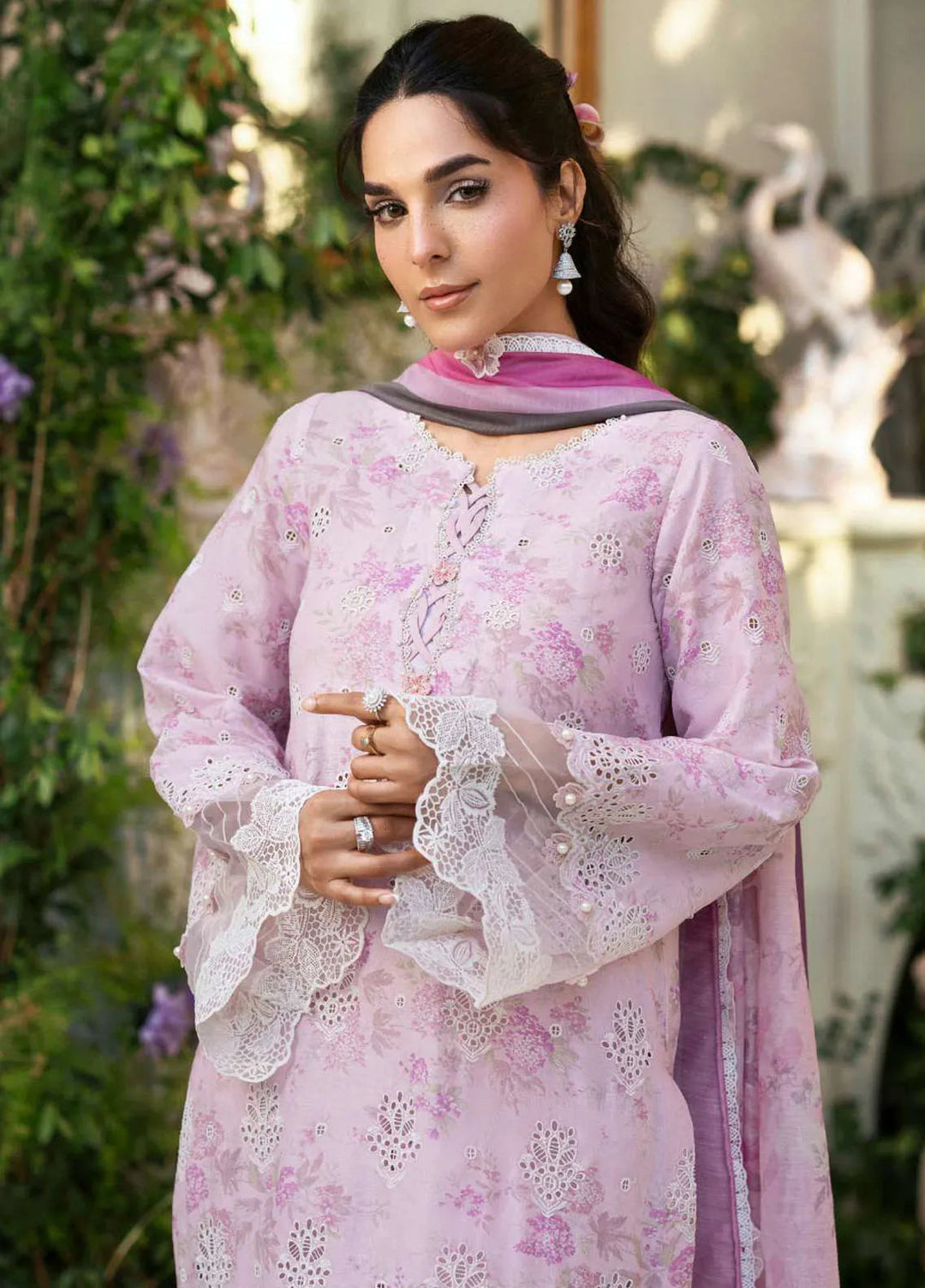 Amal by Motifz Embroidered Lawn Suits Unstitched 3 Piece 5428 Aster - Summer Collection