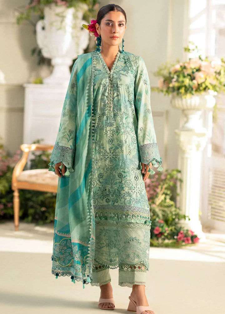 Amal by Motifz Embroidered Lawn Suits Unstitched 3 Piece 5430 Iris - Summer Collection