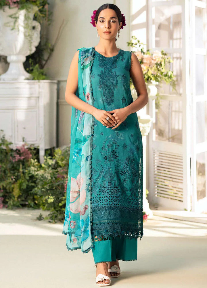 Amal by Motifz Embroidered Lawn Suits Unstitched 3 Piece 5432 Mari Gold - Summer Collection