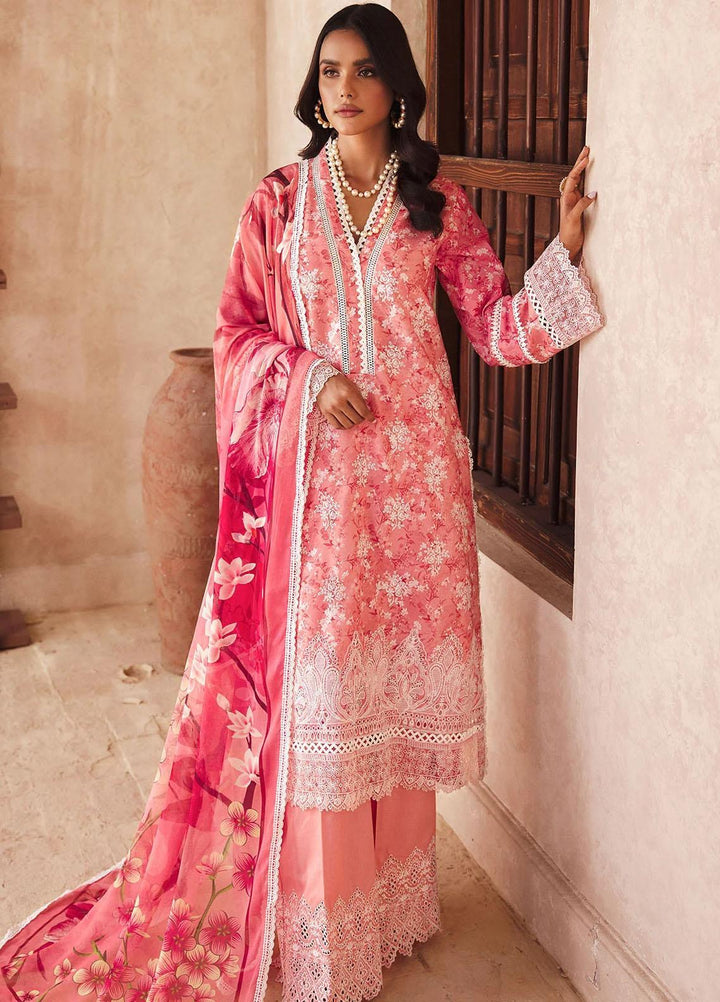 Amal By Motifz Embroidered Lawn Suits Unstitched 3 Piece MT23AM 3735-Maya - Summer Collection