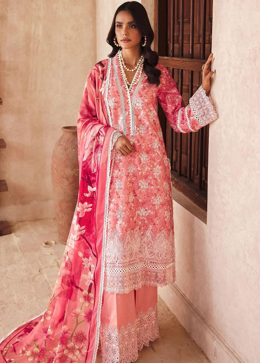 Amal By Motifz Embroidered Lawn Suits Unstitched 3 Piece MT23AM 3735-Maya - Summer Collection
