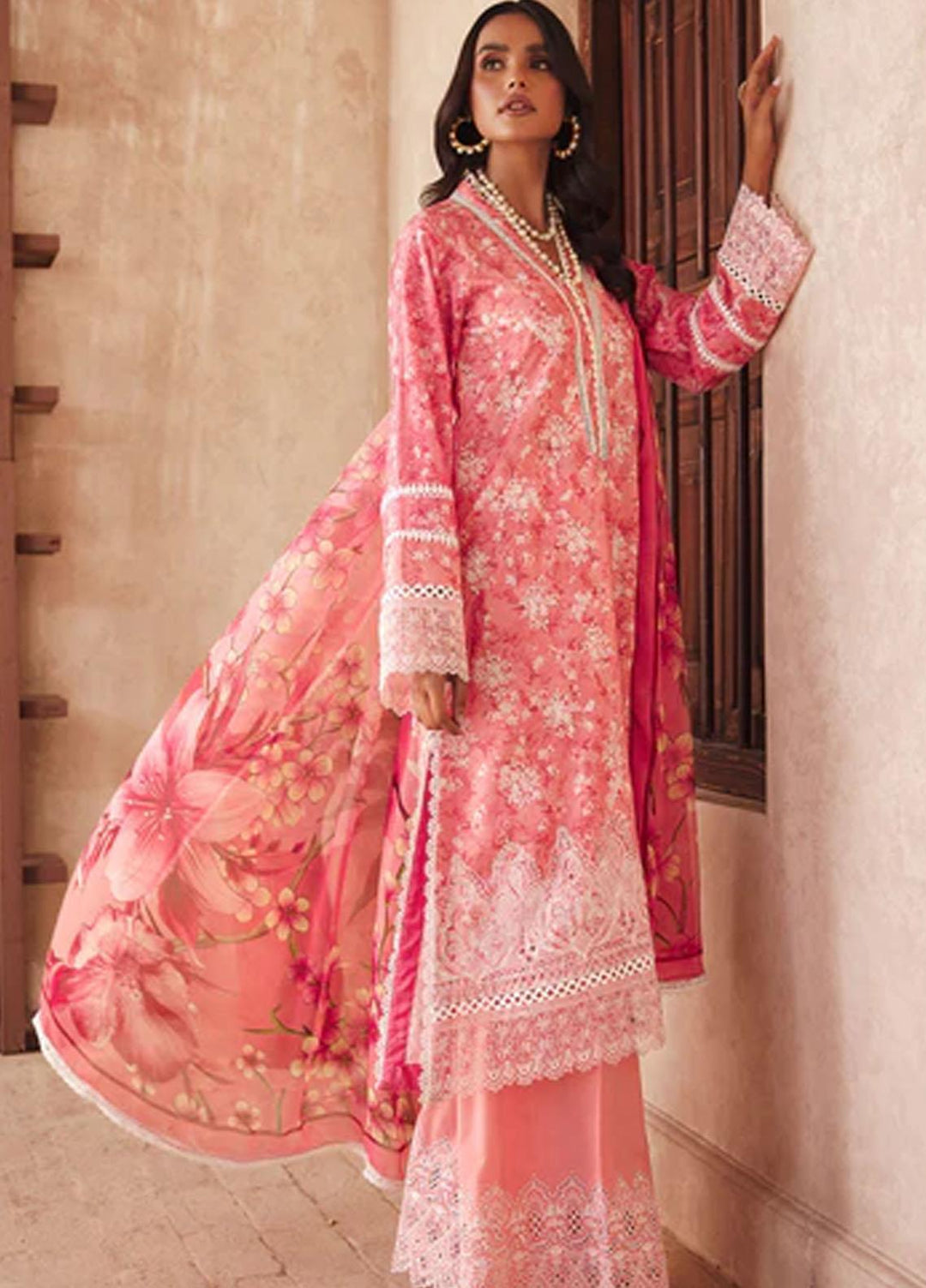 Amal By Motifz Embroidered Lawn Suits Unstitched 3 Piece MT23AM 3735-Maya - Summer Collection