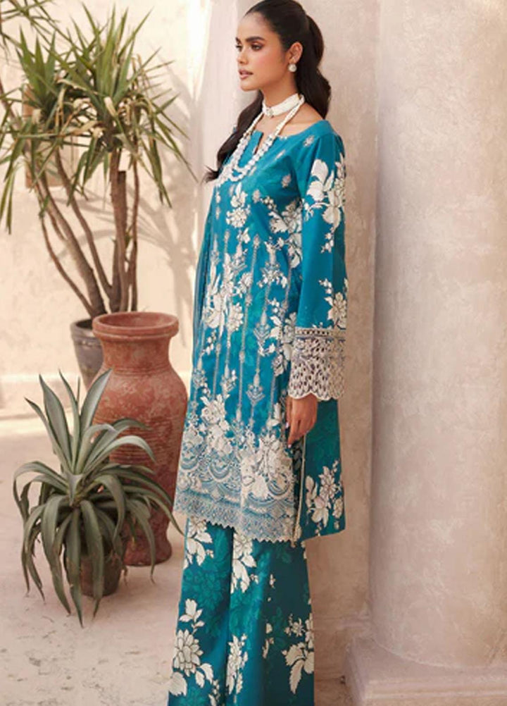 Amal By Motifz Embroidered Lawn Suits Unstitched 3 Piece MT23AM 3737-Lilly - Summer Collection