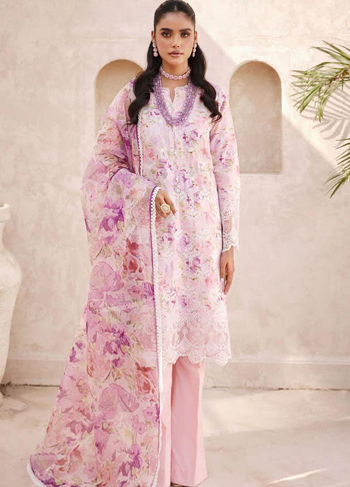 Amal By Motifz Embroidered Lawn Suits Unstitched 3 Piece MT23AM 3738-Leah - Summer Collection