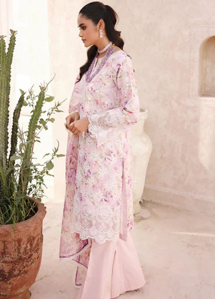 Amal By Motifz Embroidered Lawn Suits Unstitched 3 Piece MT23AM 3738-Leah - Summer Collection