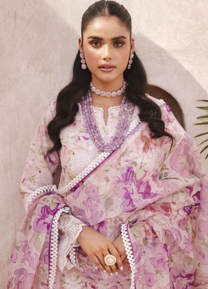 Amal By Motifz Embroidered Lawn Suits Unstitched 3 Piece MT23AM 3738-Leah - Summer Collection