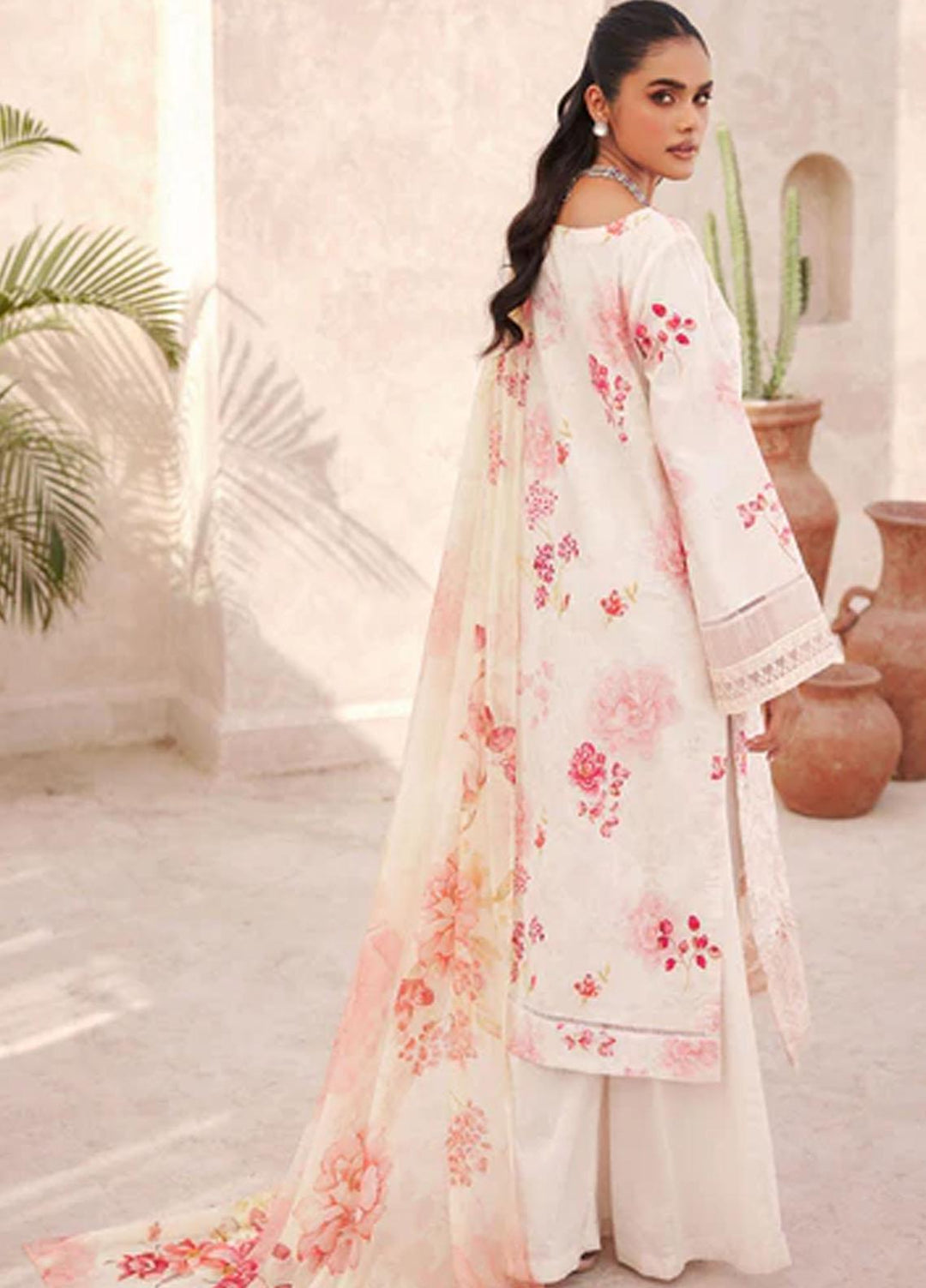 Amal By Motifz Embroidered Lawn Suits Unstitched 3 Piece MT23AM 3739-Mia - Summer Collection