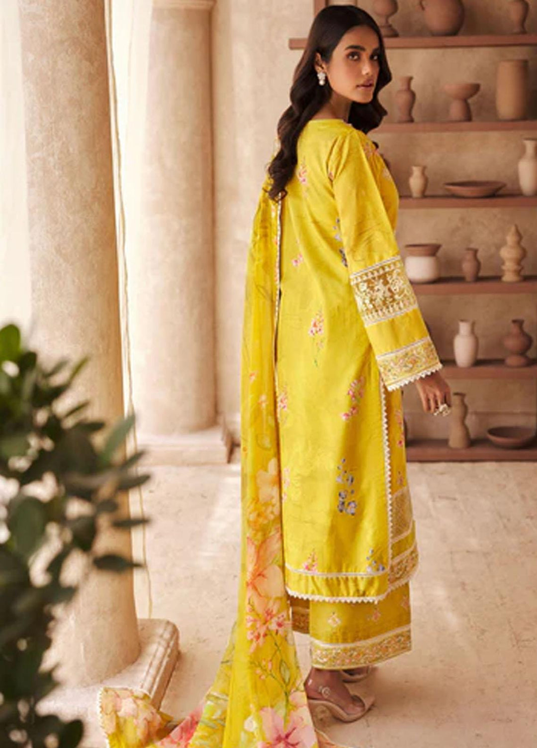 Amal By Motifz Embroidered Lawn Suits Unstitched 3 Piece MT23AM 3741-Elie - Summer Collection