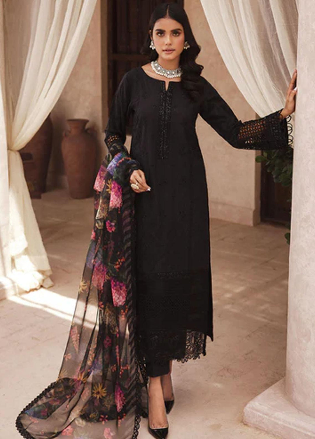 Amal By Motifz Embroidered Lawn Suits Unstitched 3 Piece MT23AM 3742-Zora - Summer Collection