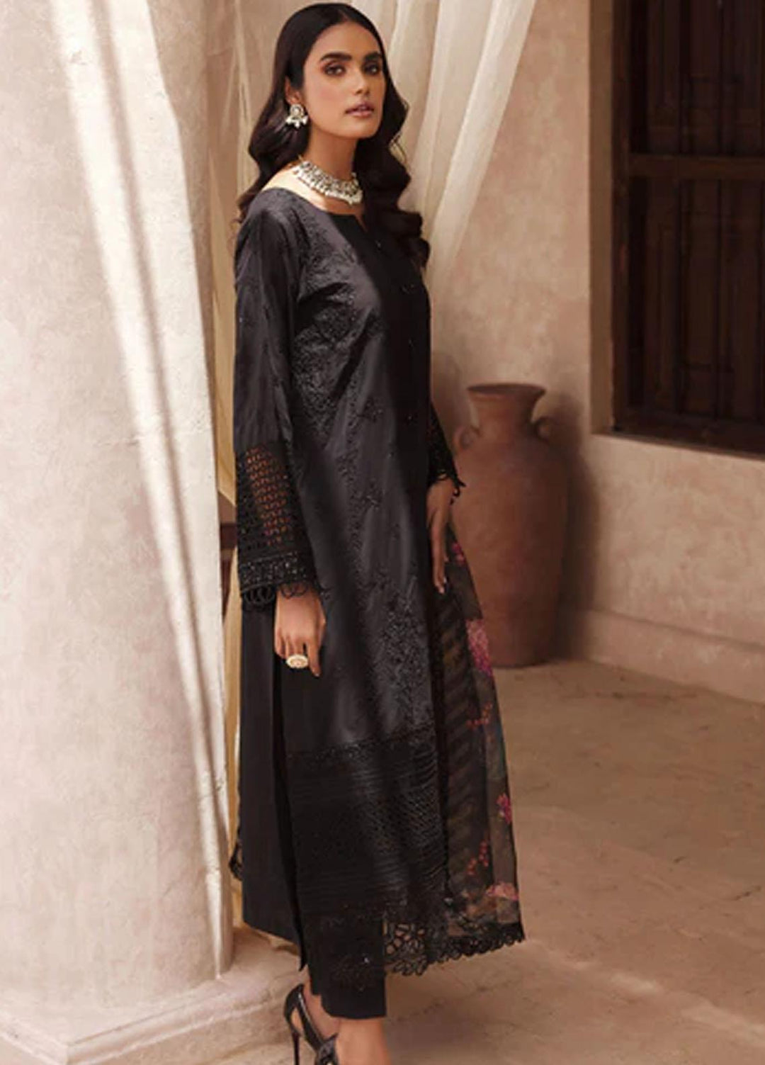 Amal By Motifz Embroidered Lawn Suits Unstitched 3 Piece MT23AM 3742-Zora - Summer Collection