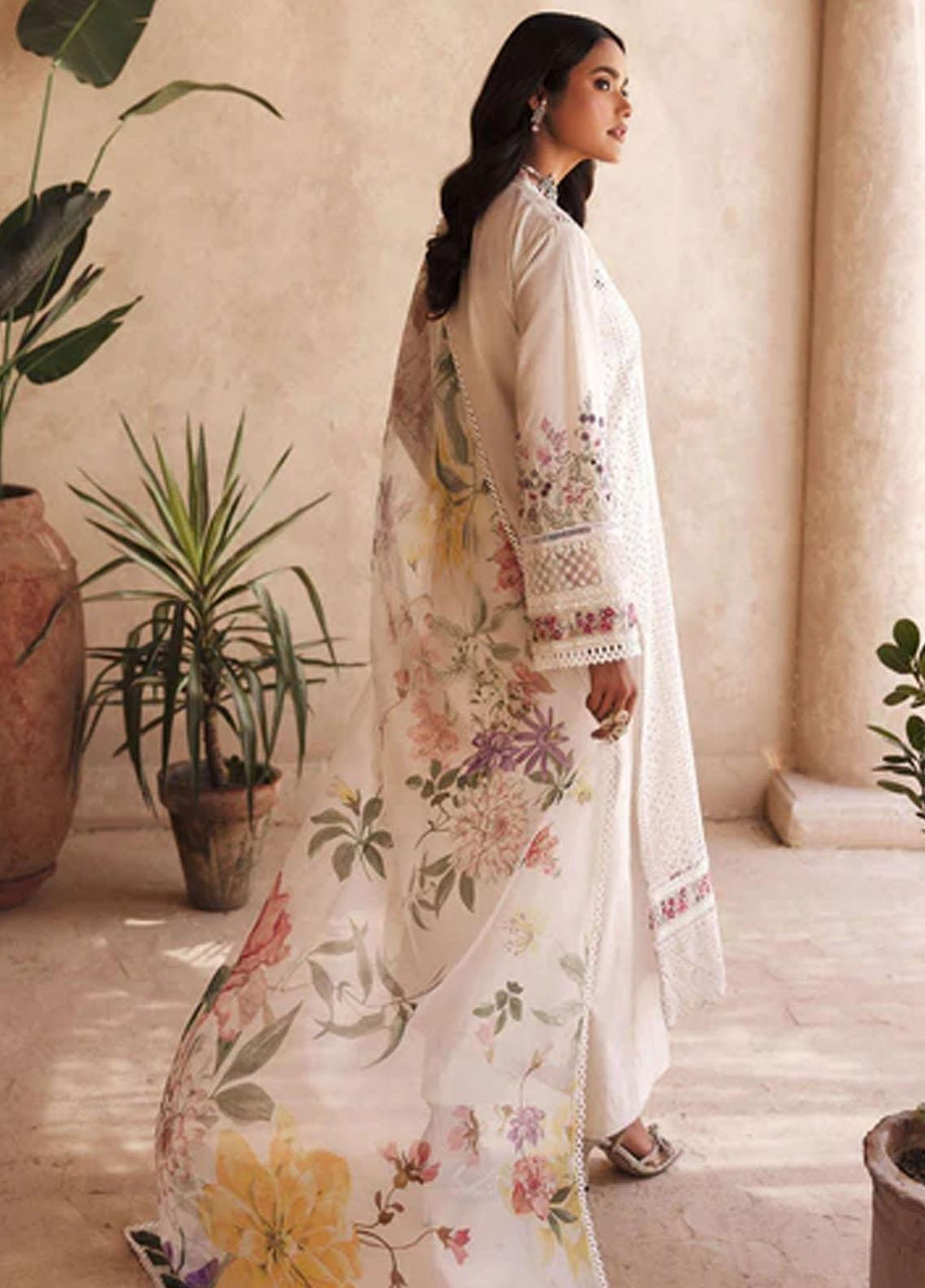 Amal By Motifz Embroidered Lawn Suits Unstitched 3 Piece MT23AM 3744-Emilia - Summer Collection